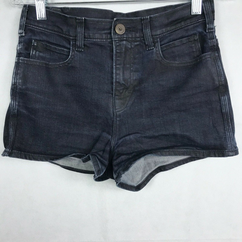 Skar Gorn Shorts Womens Sz 28‎  Dark Wash Stretch Jean Denim Pockets